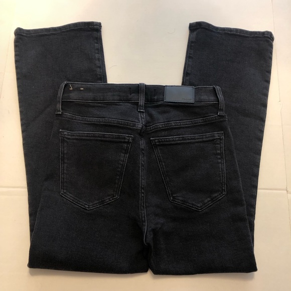 Madewell Cali Demi-Boot Cut Jeans in Starkey Black Wash Size 28 - Picture 9 of 14